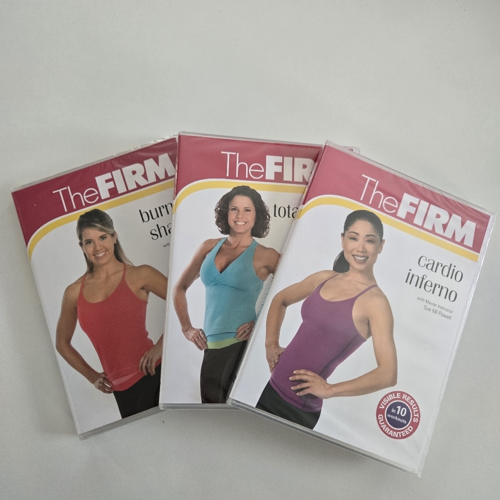 The Firm Exercise DVD/Set of 3/Body Toner, Burn & Shape, Cardio Inferno NEW